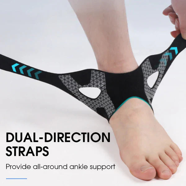 Adjustable elastic band for the ankle