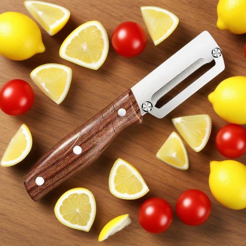 💎 50% OFF MULTI-FUNCTIONAL PEELERS! 💎 Razor-Sharp Steel & Ergonomic Wood Handle for Effortless Peeling