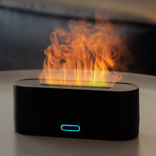 🔥Desktop Colorful Simulated Flame Aromatherapy Diffuser