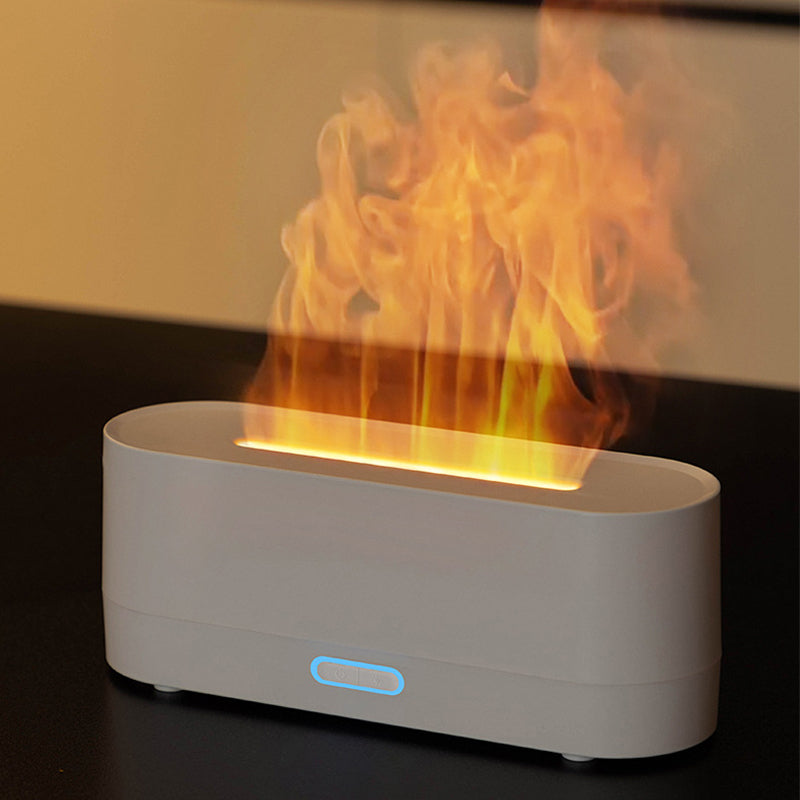 🔥Desktop Colorful Simulated Flame Aromatherapy Diffuser