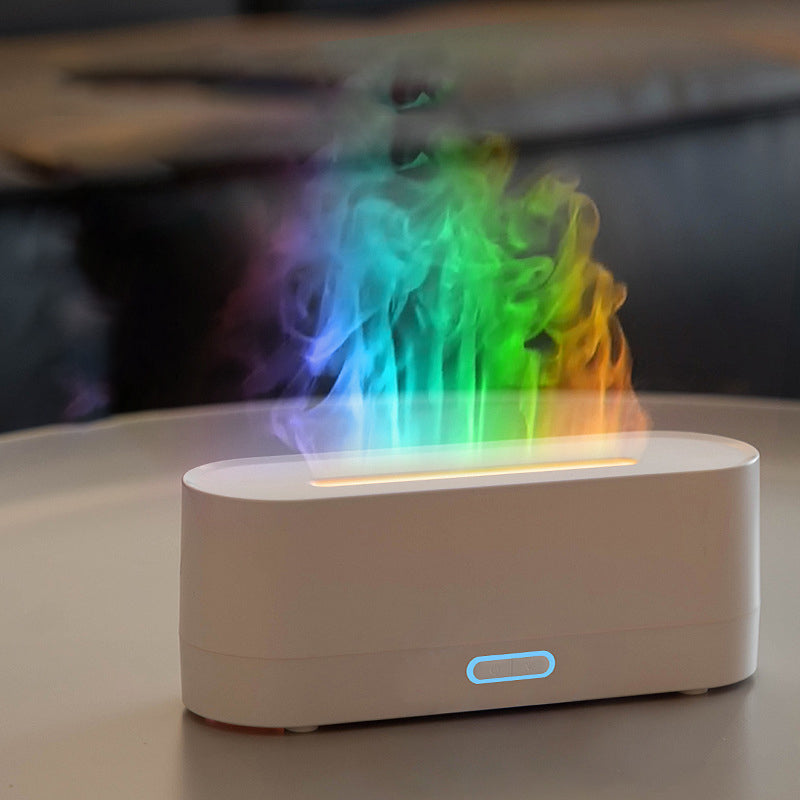 🔥Desktop Colorful Simulated Flame Aromatherapy Diffuser