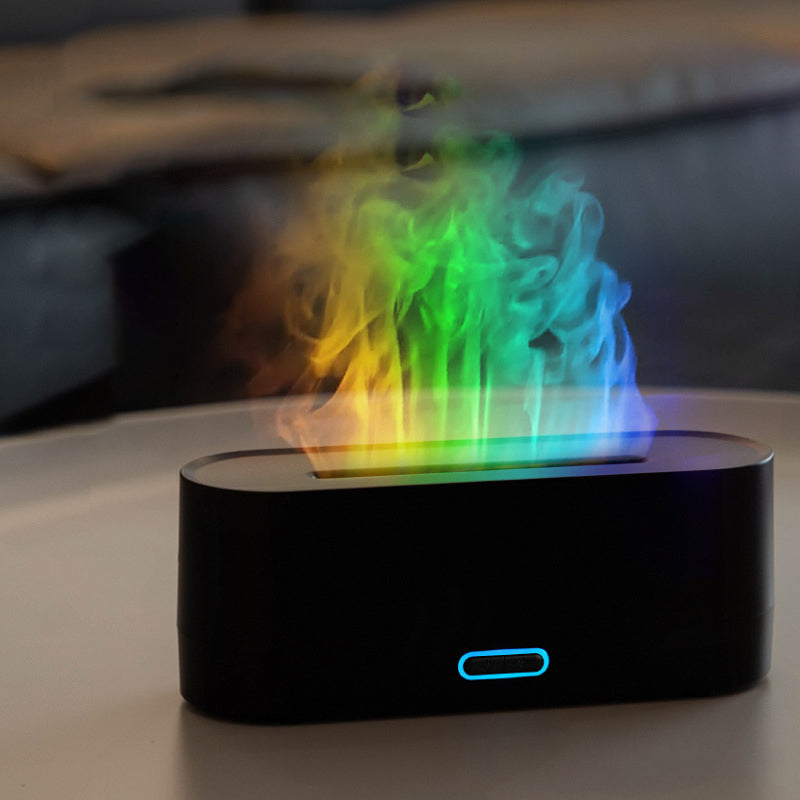 🔥Desktop Colorful Simulated Flame Aromatherapy Diffuser