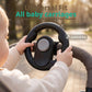 Baby seat for a pram with a securing strap