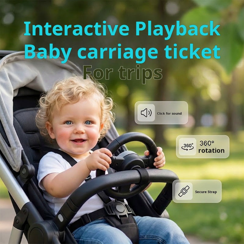 Baby seat for a pram with a securing strap