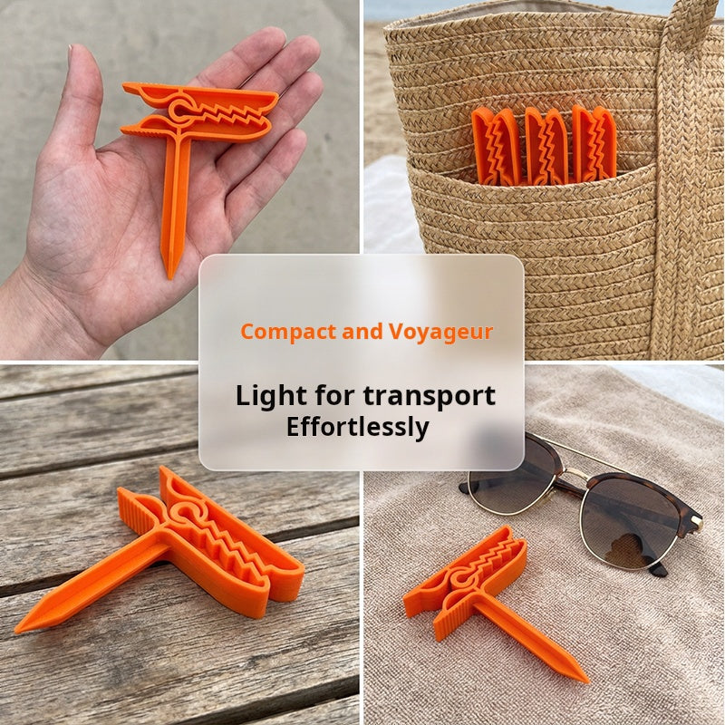 🏖️ 50% OFF! 50K+ sold! Anti-wind beach clips – holds towels & blankets firmly, rust-proof design, perfect for sand or grass! 🌊☀️