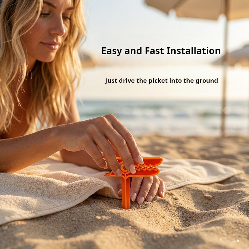 🏖️ 50% OFF! 50K+ sold! Anti-wind beach clips – holds towels & blankets firmly, rust-proof design, perfect for sand or grass! 🌊☀️