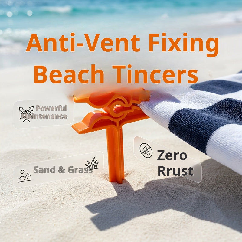🏖️ 50% OFF! 50K+ sold! Anti-wind beach clips – holds towels & blankets firmly, rust-proof design, perfect for sand or grass! 🌊☀️
