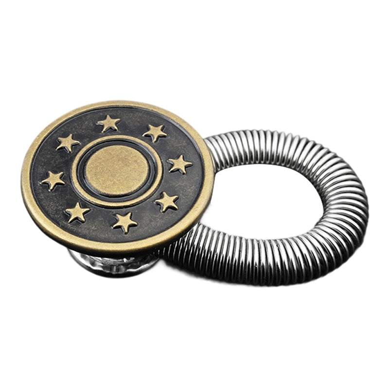 🏆Spring-loaded metal waist extension button for jeans🔩👖