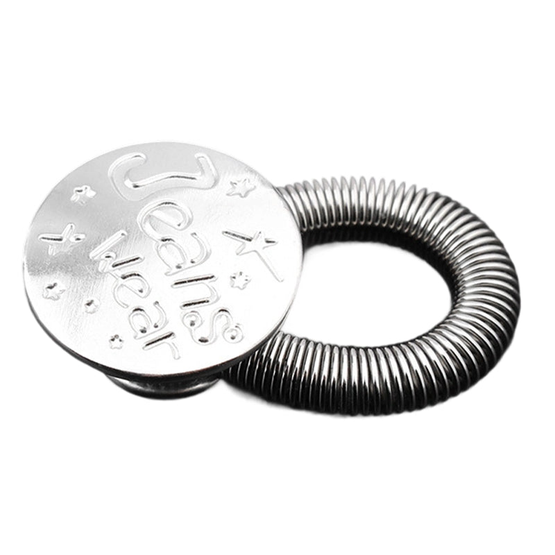 🏆Spring-loaded metal waist extension button for jeans🔩👖