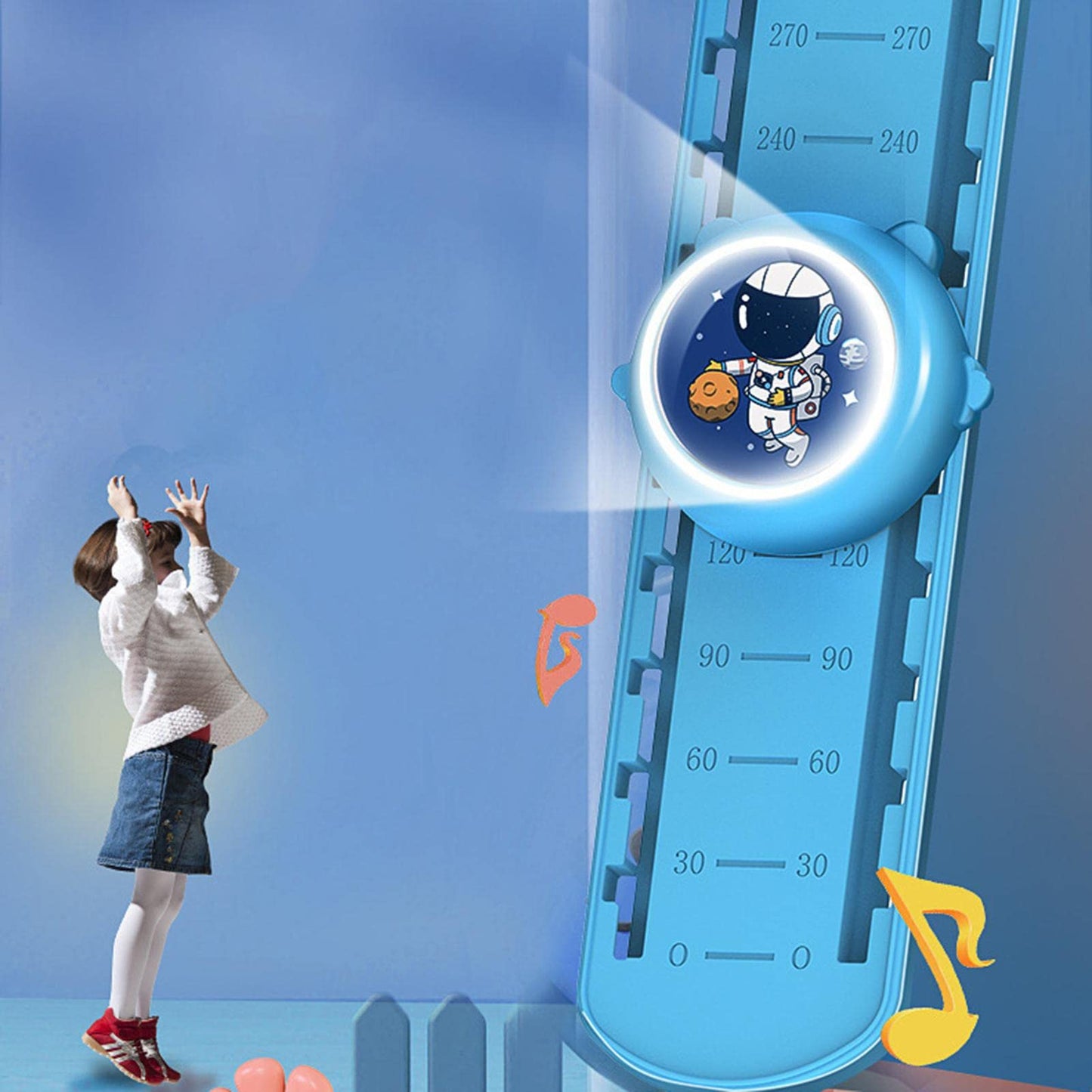 Kids Growth Toys - 10 Positions Kids Growth Wall Height Jump Trainer with Height Stickers