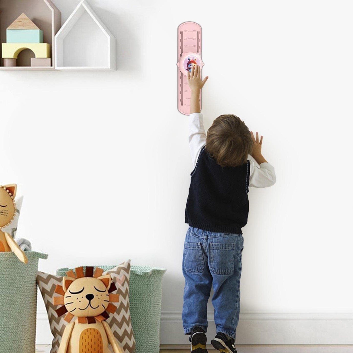 Kids Growth Toys - 10 Positions Kids Growth Wall Height Jump Trainer with Height Stickers