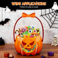 🥳2026 BESTSELLER🥳 Halloween Treat Bags – Pumpkin Design, Resealable Zipper – Easy Carry Handle – 20-Pack – Ideal for Trick-or-Treat & Parties! 🛡️💨