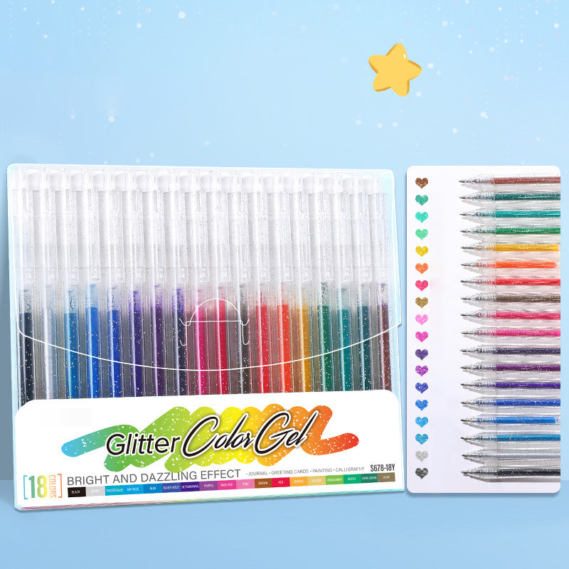 🔥LAST DAY SALE ONLY ￡8.99!!✨50K+ SOLD!🎁Glitter Gel Pen Set