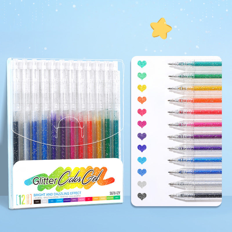 🔥LAST DAY SALE ONLY ￡8.99!!✨50K+ SOLD!🎁Glitter Gel Pen Set