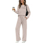 🔥LAST DAY 50% OFF💓Women's Crew Neck Top & Drawstring Pants Set