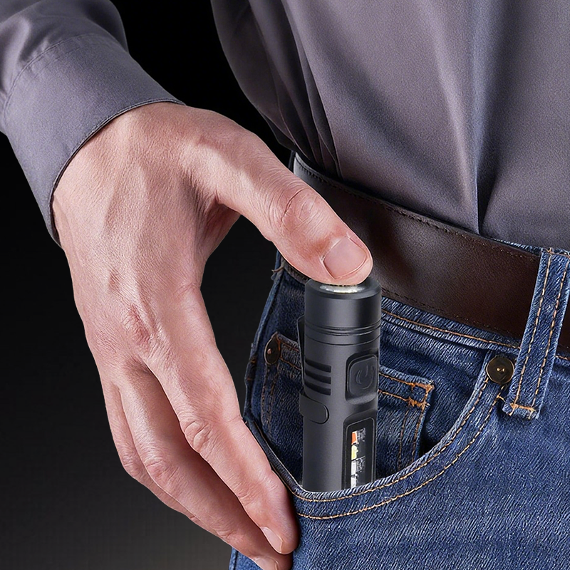 💡 Lipstick-Sized LED Flashlight | 3 Modes & Aircraft Aluminum | Christmas Sale 50% OFF | Perfect Pocket Emergency Light for Outdoor Adventures 🎁🔦