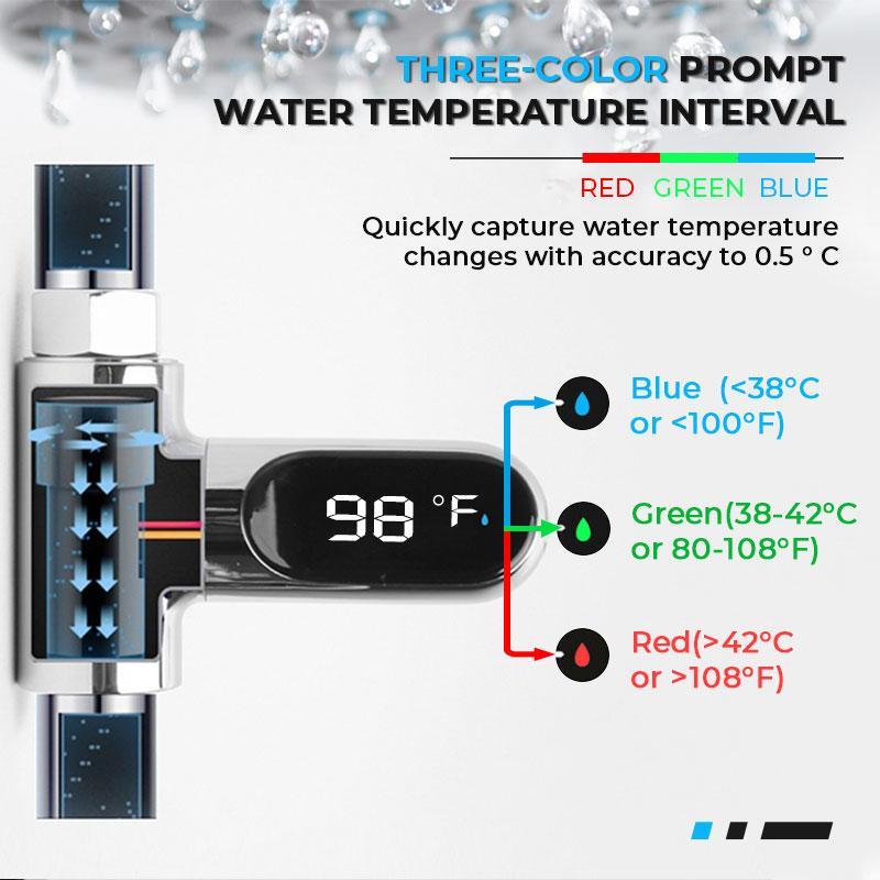 💖 New Year Special Offer🎉: 50% OFF!!!🔥🌡️ SHOWER THERMOMETER - LCD Display with Backlight, Easy Installation Without Tools, IPX7 Waterproof, Perfect for Modern Bathroom 🛁✨