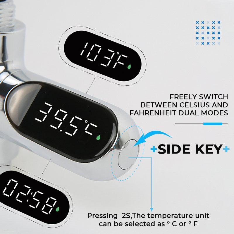 💖 New Year Special Offer🎉: 50% OFF!!!🔥🌡️ SHOWER THERMOMETER - LCD Display with Backlight, Easy Installation Without Tools, IPX7 Waterproof, Perfect for Modern Bathroom 🛁✨