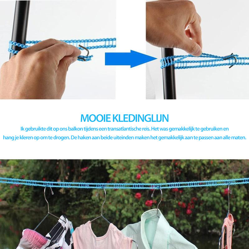 🧺 Save 50%! 🏆 Portable Travel Clothesline – Windproof, non‑slip & sturdy ✨