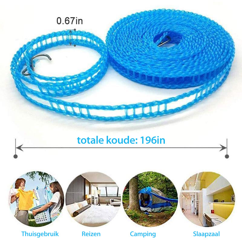 🧺 Save 50%! 🏆 Portable Travel Clothesline – Windproof, non‑slip & sturdy ✨