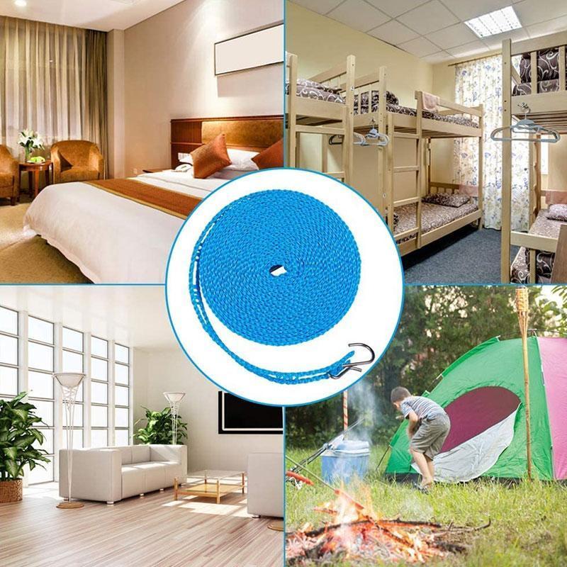 🧺 Save 50%! 🏆 Portable Travel Clothesline – Windproof, non‑slip & sturdy ✨