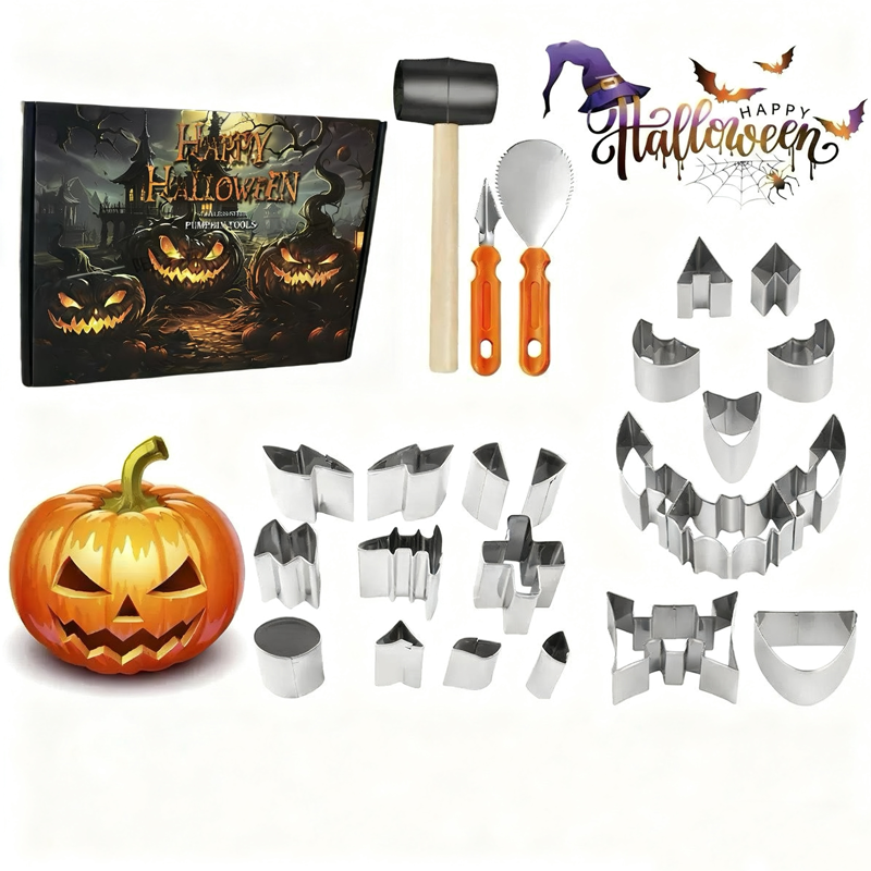 Halloween Stainless Steel Easy Pumpkin Carving Kit