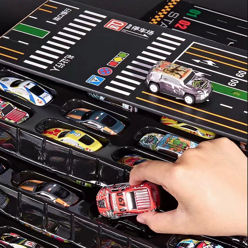 🎅 Christmas Promotion  55% OFF 🎁 48 Mini Pull-Back Cars with Built-In Garage Set