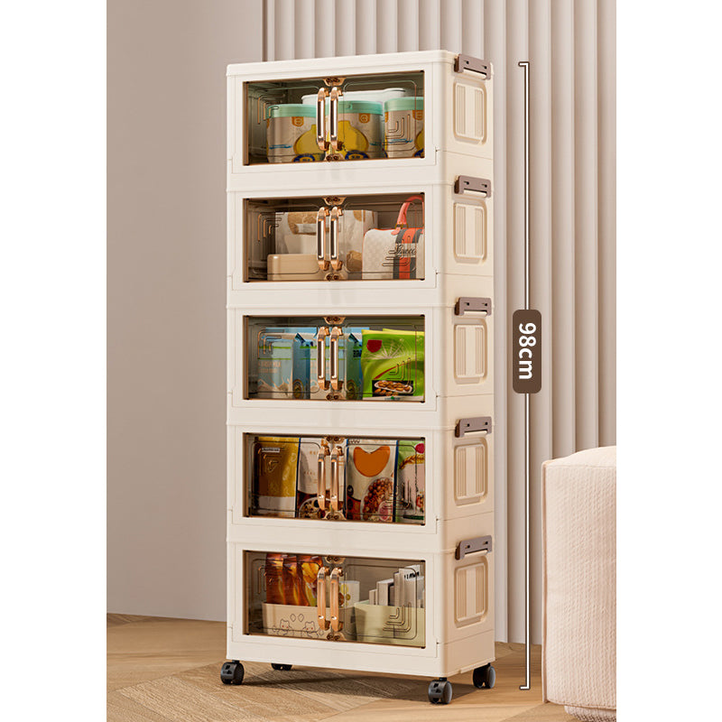 📦 50% OFF NOW! 🏠 Foldable Storage Box with Lid & Wheels – Stackable (1-5 Layers), Space-Saving & Versatile for Home Organizing 🗄️