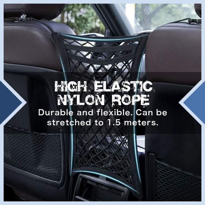 🥳HOT SALE🥳💞50K+ SOLD! Car Net Bag – From £5.99! Keeps pets/kids safe, organizes essentials & easy install. Safe drive – grab yours! ✅