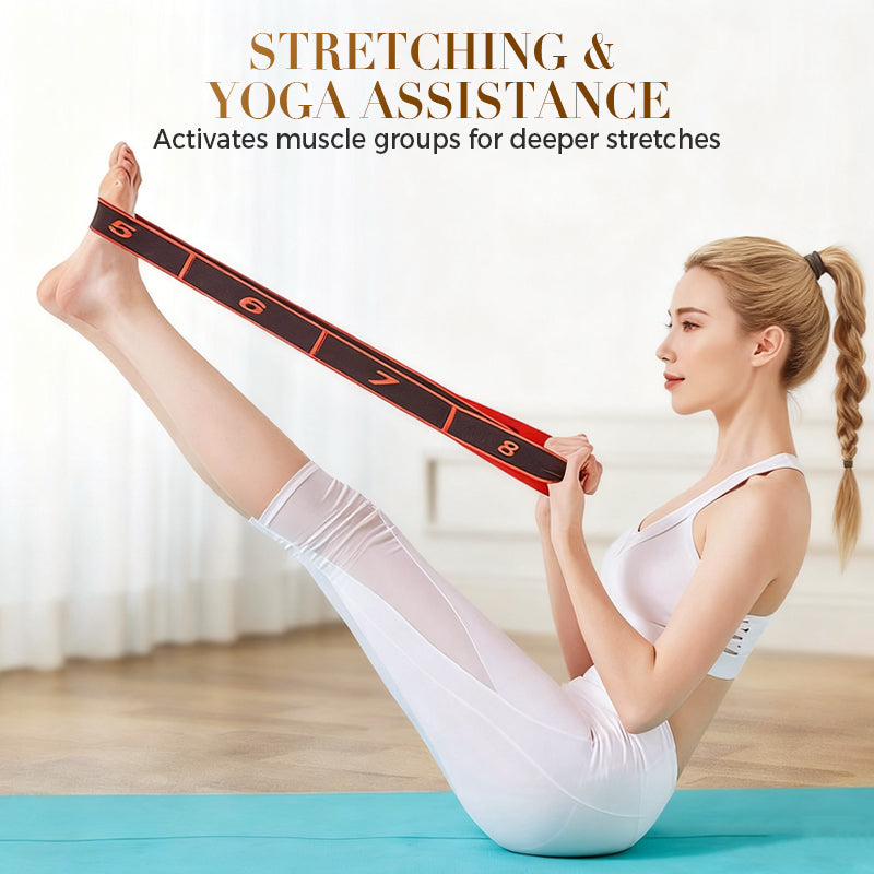 Fitness resistance band for stretching and yoga