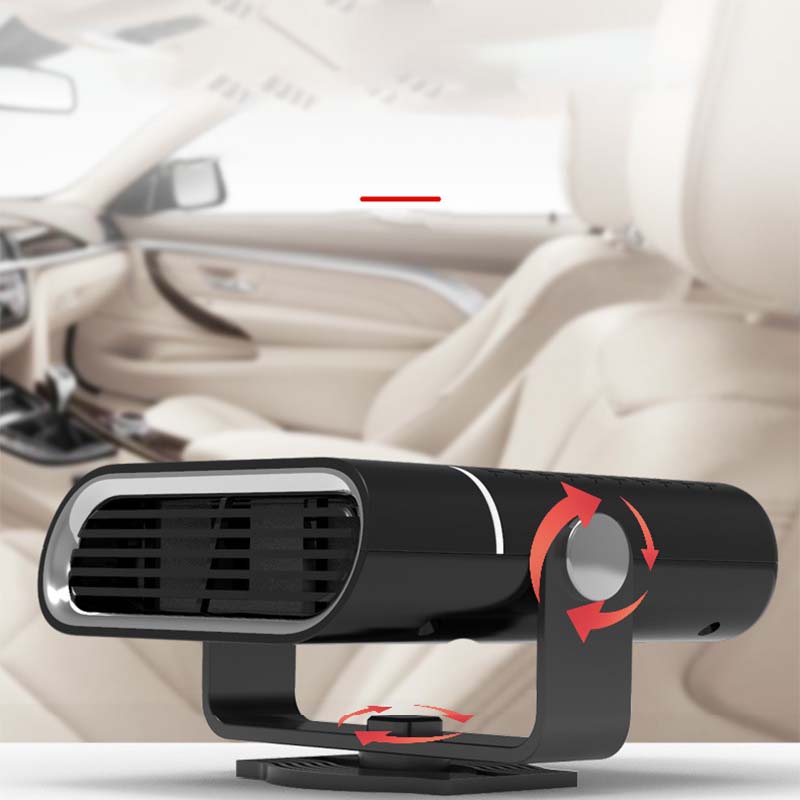 🚗🔥 2-in-1 Portable Car Heater & Fan - 360° Rotation, Quick Defrost, Heating & Cooling, Ultra-Quiet & Lightweight for All Seasons!