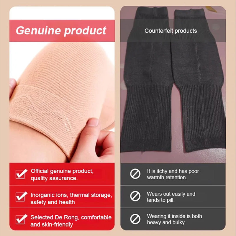 🦵 NOW 50% OFF! ✨ Warm, stretchy long knee pads - elastic thermal fleece for outdoor activities and joint support ❤️