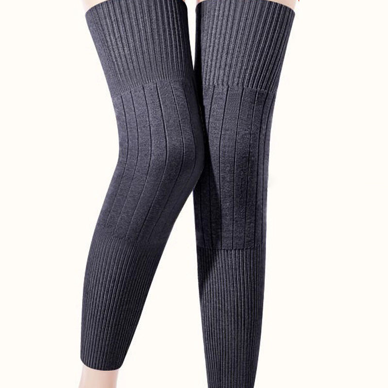 🦵 NOW 50% OFF! ✨ Warm, stretchy long knee pads - elastic thermal fleece for outdoor activities and joint support ❤️