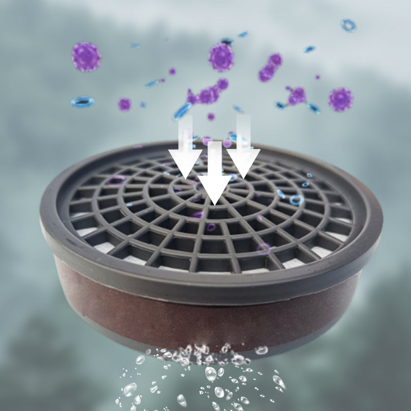 🔥Dust-Proof Integrated Respirator Mask – Dual-Tank Activated Carbon Filters, Industrial-Grade Gas & Dust Protection 🛡️🔥