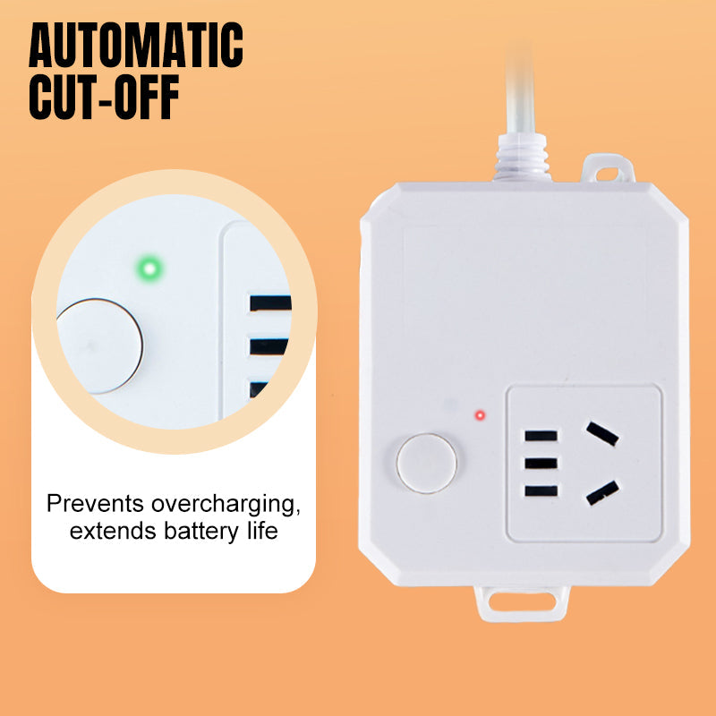Universal adapter & extension socket with automatic shut-off 🔌⚡✅