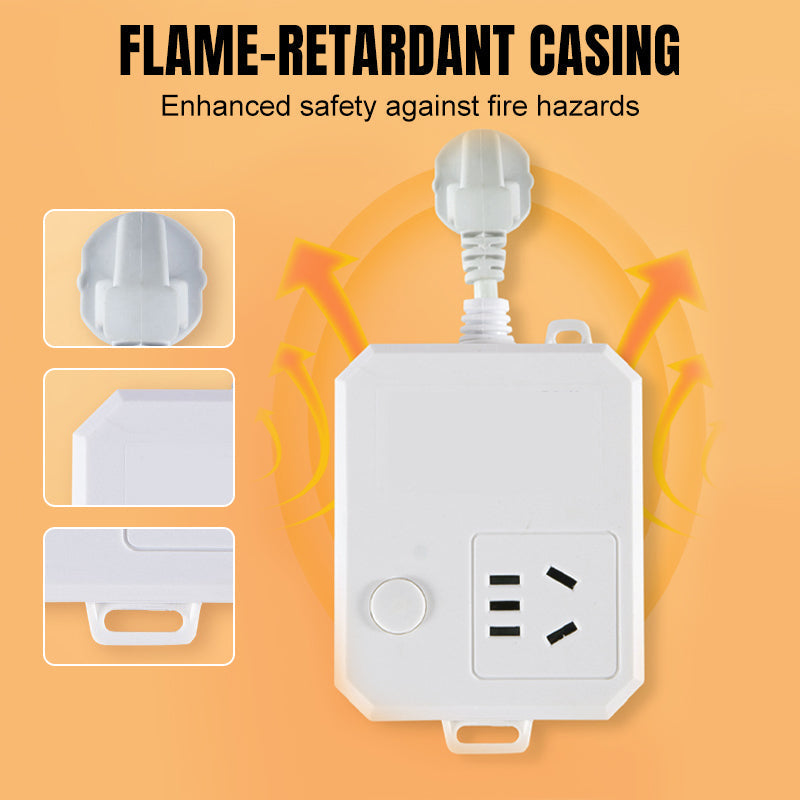 Universal adapter & extension socket with automatic shut-off 🔌⚡✅