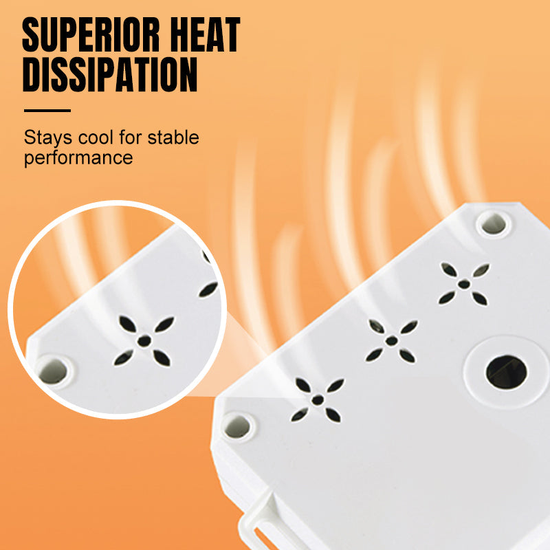 Universal adapter & extension socket with automatic shut-off 🔌⚡✅