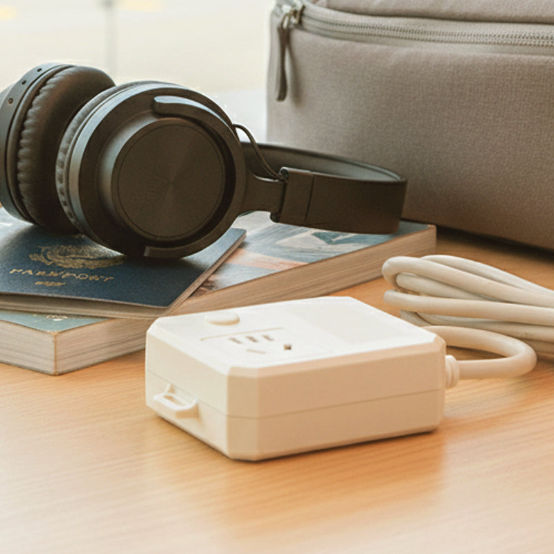 Universal adapter & extension socket with automatic shut-off 🔌⚡✅