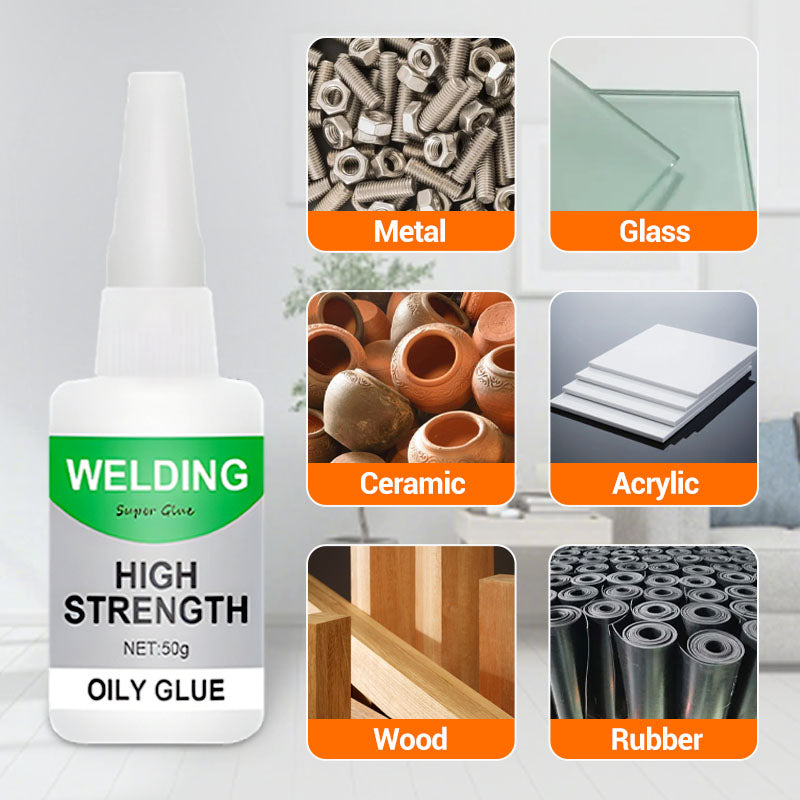 Welding High-Strength Oily Glue