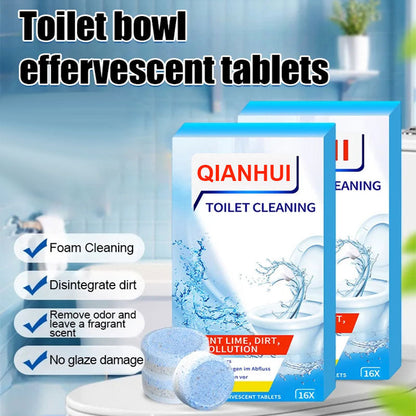 🍋 BUY 2 GET 1 FREE! 🚽 Lemon Scent Toilet Bowl Cleaner Tablets – Deodorizing, Limescale Remover & Easy Drop-In 💧