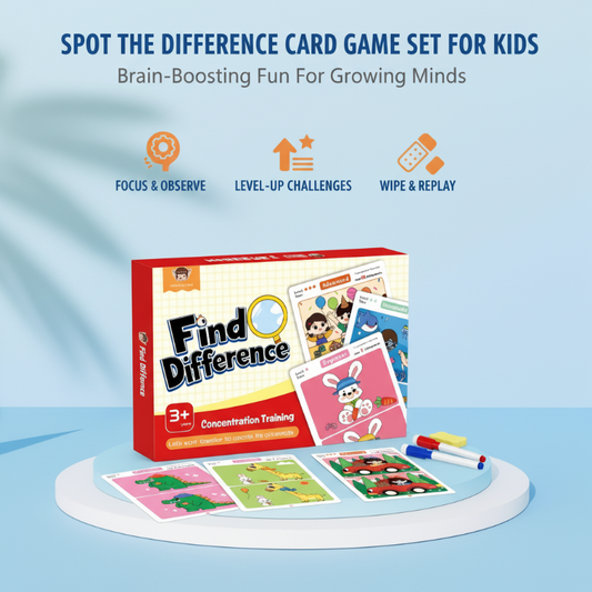 Spot the Difference Card Game Set for Kids