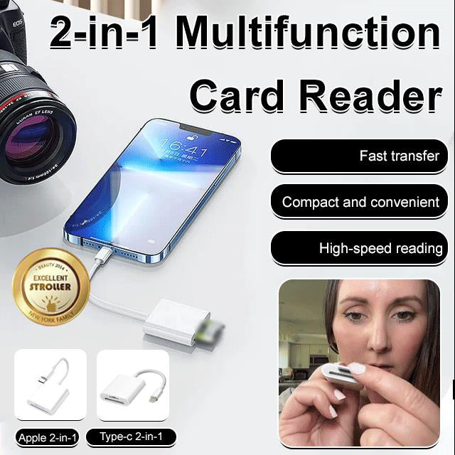 🔌 49% OFF NOW! 📱 5-in-1 Reader for Android – Dual USB-C Adapter, Fast Charging & Data Sync ⚡