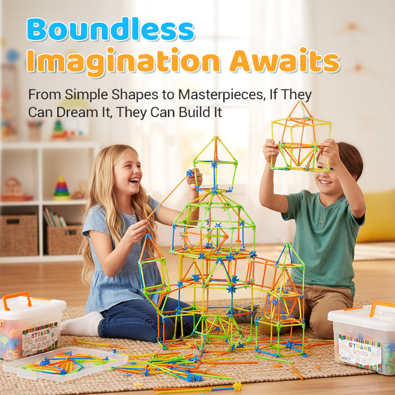 🎅Christmas Pre Sale 50% OFF🎁Flexible Straw Constructor Building Toy