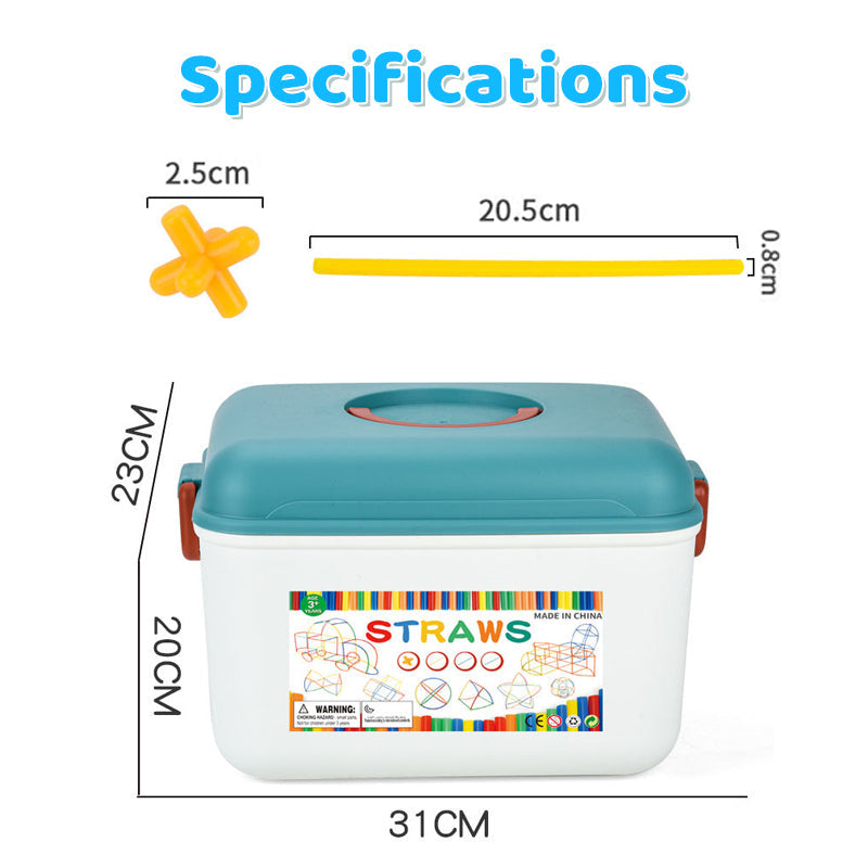 🎅Christmas Pre Sale 50% OFF🎁Flexible Straw Constructor Building Toy