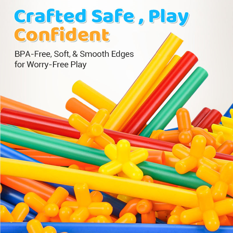 🎅Christmas Pre Sale 50% OFF🎁Flexible Straw Constructor Building Toy