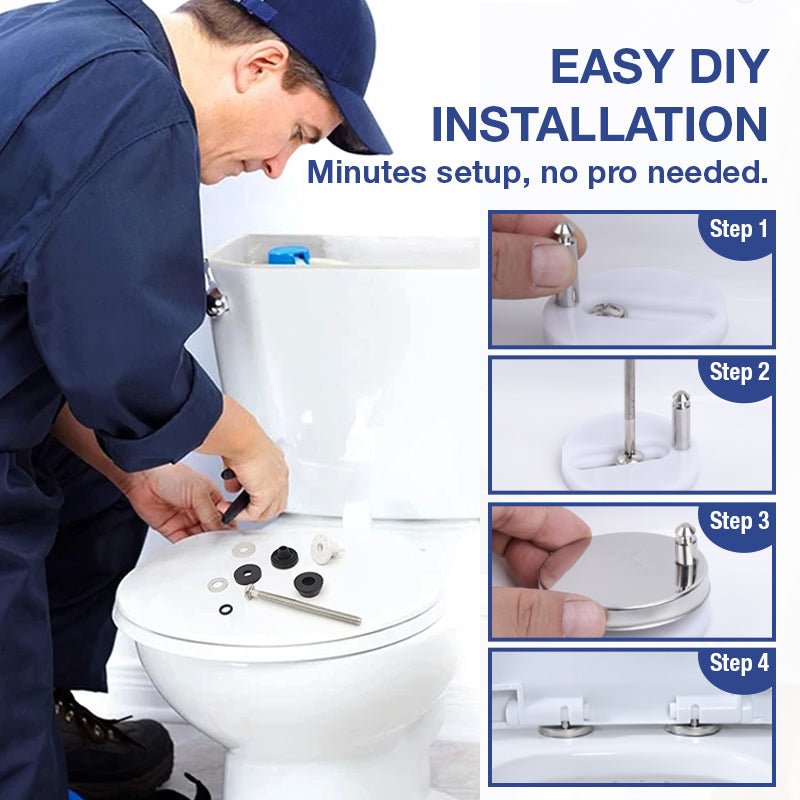 🎉Buy More Save More💥 Toilet Seat Hinge Replacement Kit