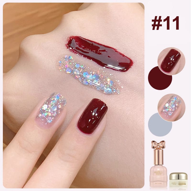 🎄Christmas Special Offer🎄💅Best-Selling Fashion Glitter Dual-Color Nail Polish Combo Set🎁Limited Time Promotion 50% OFF 🔥