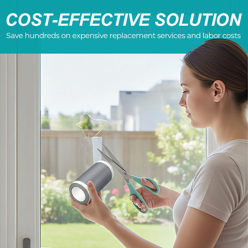 🪟✂️Self-Adhesive Screen Repair Tape – Instant Bug Proof Fix 🦟🛡️