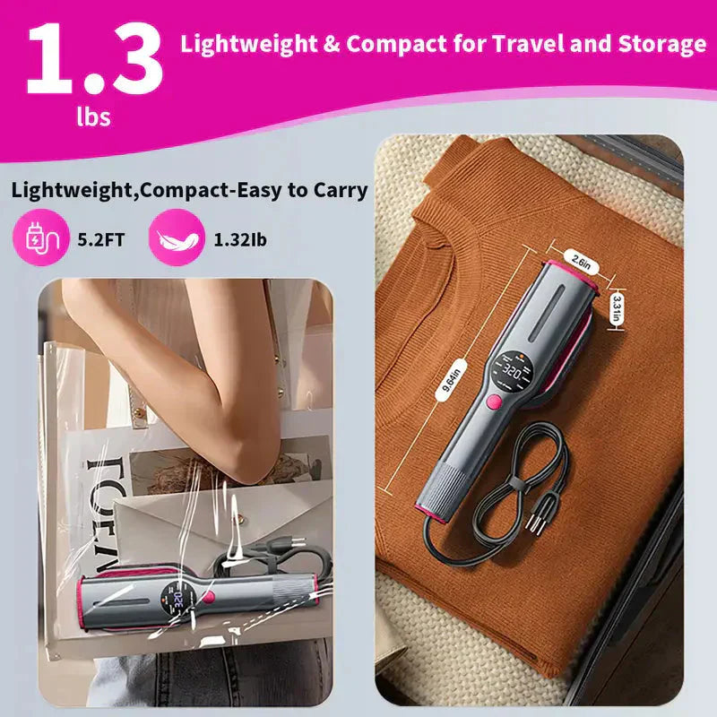 🔥Garment steamer for clothes, 👔hand steamer & iron 2 in 1, 15-second rapid heating, large control panel, suitable for worldwide travel💨
