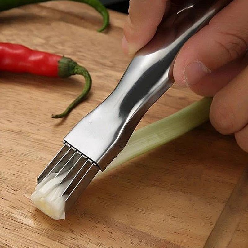 🔥 Buy 1, get 1 free! 7-blade shallot knife – chop onions, peppers, and vegetables in seconds! 🔪✨